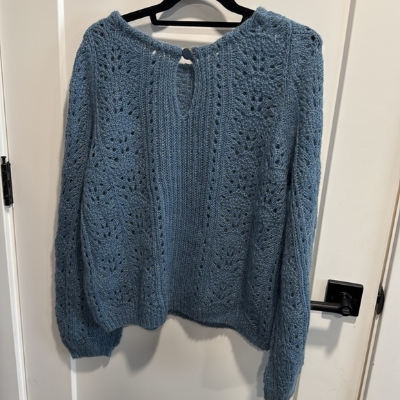 Isaac Jumper Blue Medium Mohair Merino - Picture 7 of 11